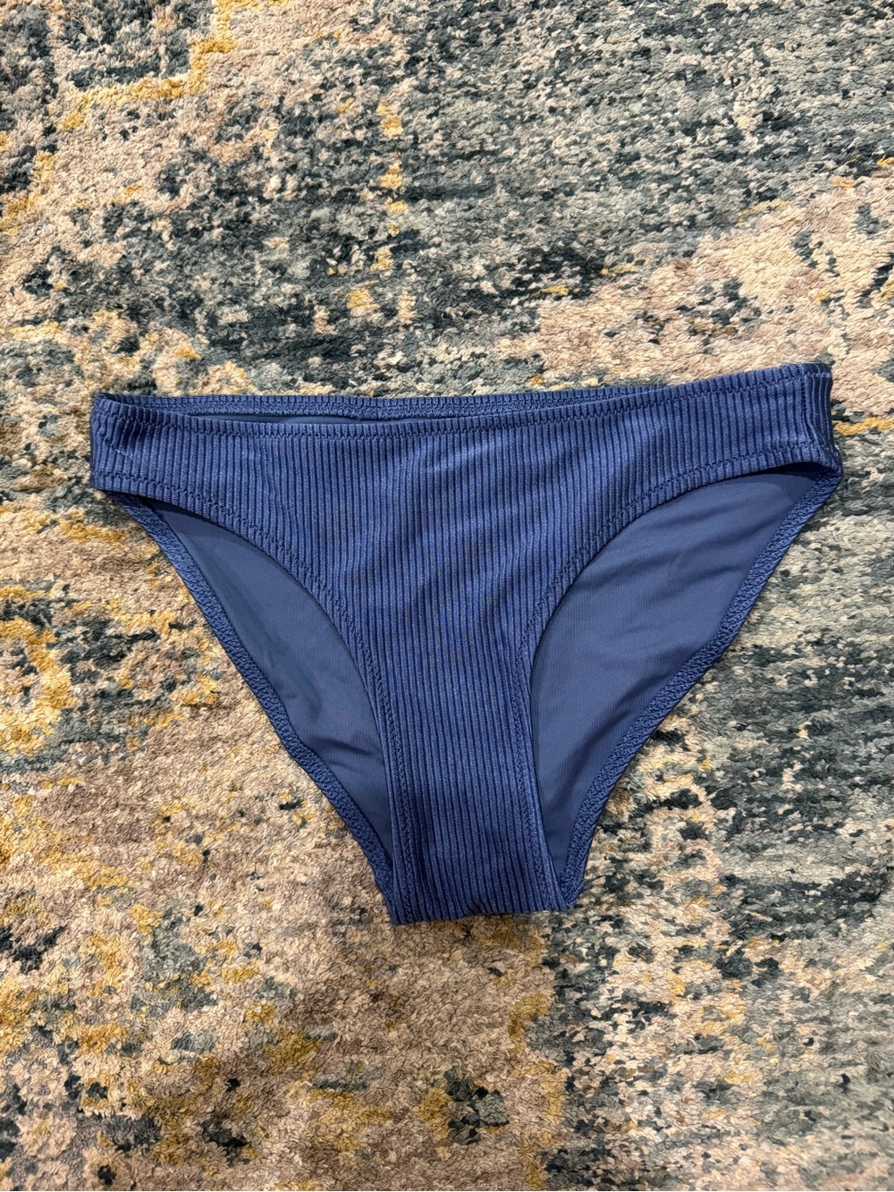 aerie Blue Ribbed Bikini Bottom